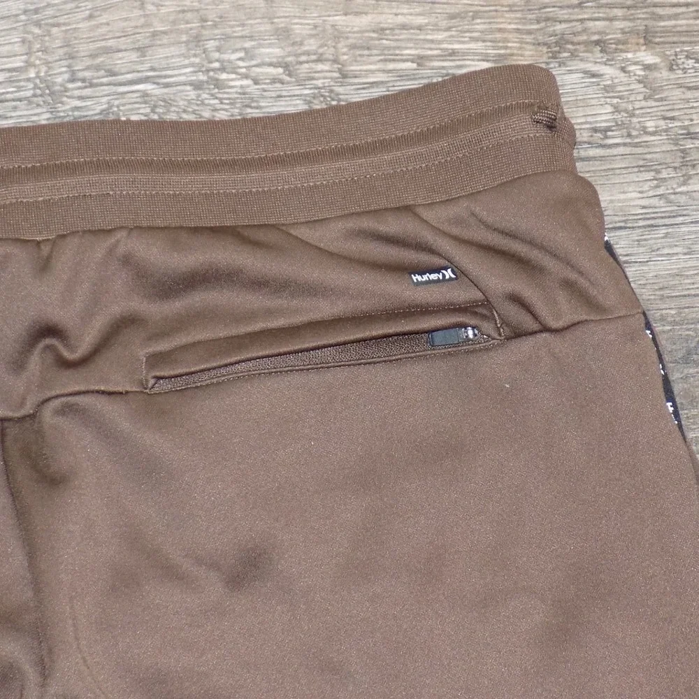 Hurley Joggers Mens Large Brown Tapered Athletic Sweatpants